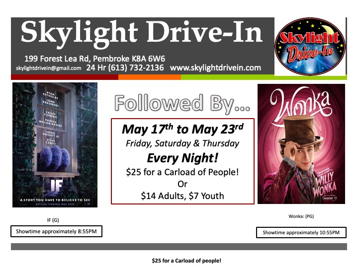 Skylight Drive-In IF (Imaginary Friends) and Wonka