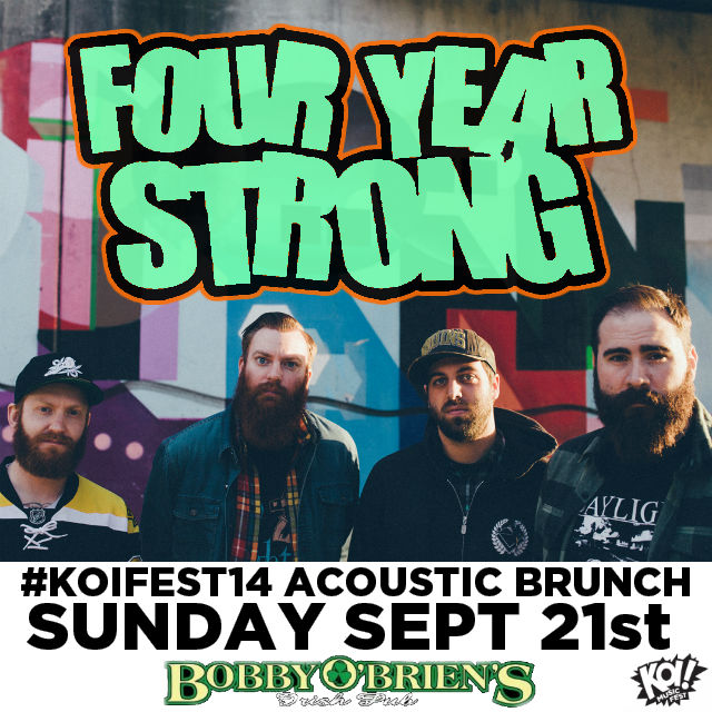 KOI Sunday Acoustic Brunch with FOUR YEAR STRONG | Four Year Strong