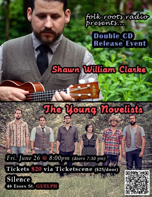 Folk Roots Radio presents... The Young Novelists & Shawn William Clarke