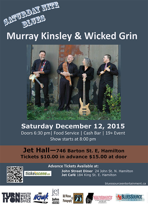 Saturday Nite Blues with Murray Kinsley & Wicked Grin