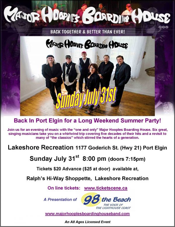 An Evening with Major Hooples Boarding House Major Hooples Boarding