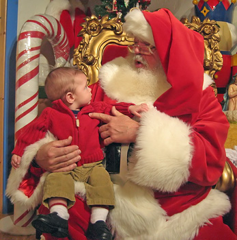Santa Visits Daily at Bronner's