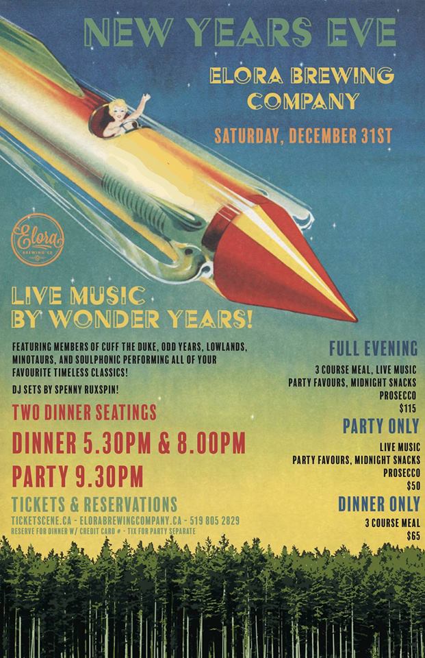 New Year's Eve At The Elora Brewing Co. - SOLD OUT!!!
