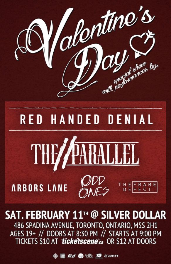 Red Handed Denial, The Parallel, Arbors Lane, Odd Ones & The Frame Defect