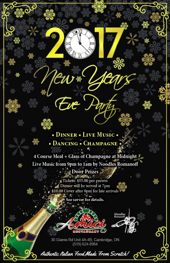 2017 New Years Eve Party @ Amici's