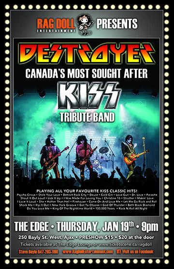 DESTROYER Canada's Most Sought After KISS Tribute Band