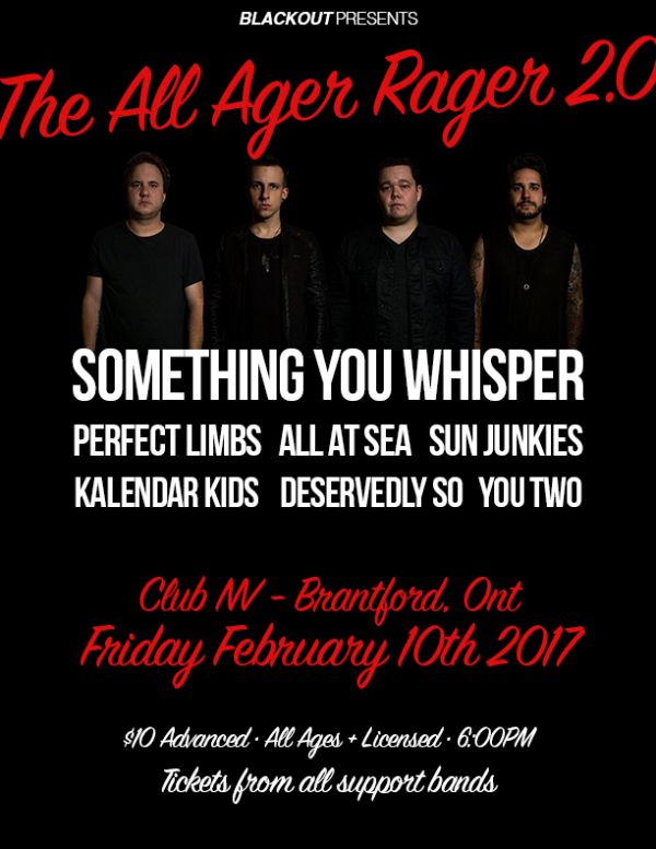 THE ALL AGER RAGER - Fri February 10th @ Club NV in Brantford