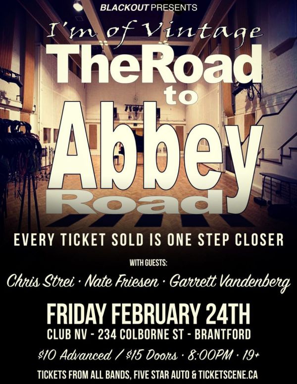 I'M OF VINTAGE 'THE ROAD TO ABBEY ROAD' Fri Feb 24 in Brantford