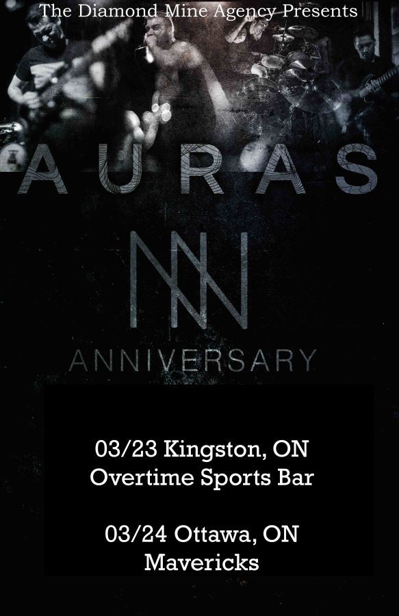 Auras, Anniversary & More Live In Kingston 03/23 Auras, Kingston, ON live at Overtime Sports
