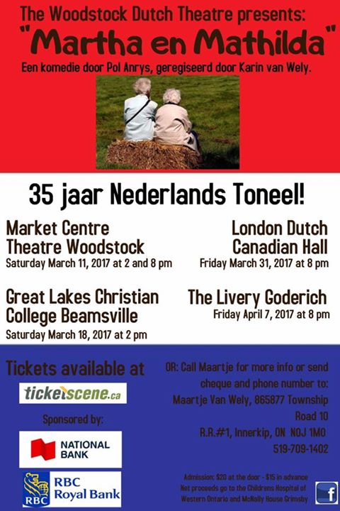 The Woodstock Dutch Theatre presents: 