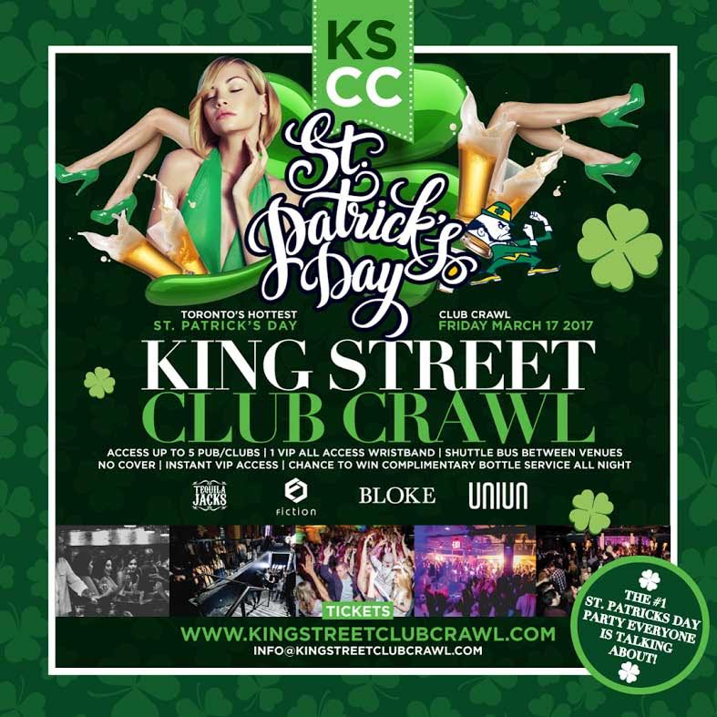 Toronto St. Patricks Day King Street Club Crawl
