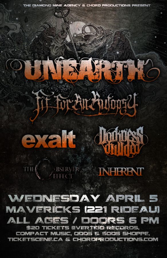 Unearth, Fit For An Autopsy, Exalt & More Live In Ottawa