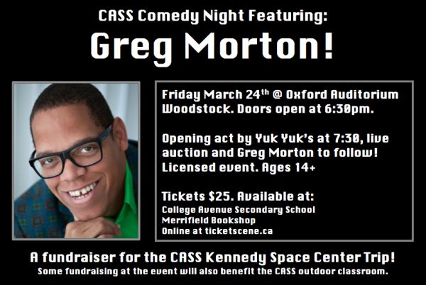 CASS Comedy Night Featuring Greg Morton