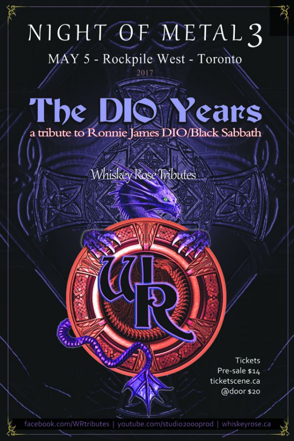 Whiskey Rose Night of Metal 3 tribute Whiskey Rose, Etobicoke, ON