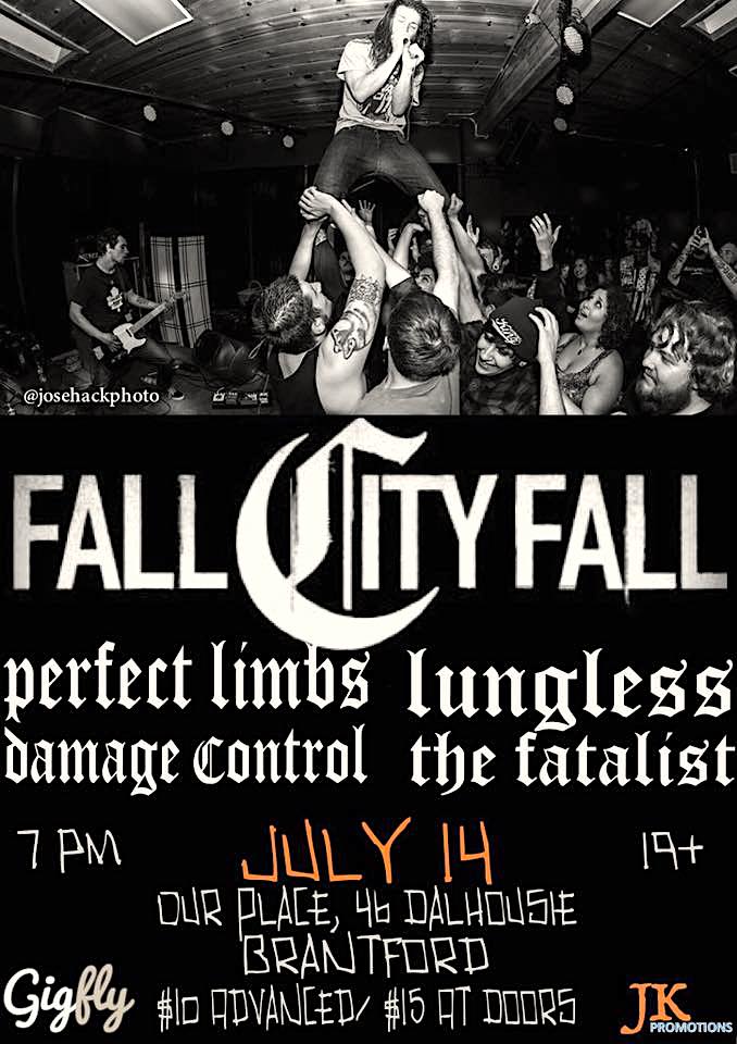 Fall City Fall, Lungless & Guests Fall City Fall, Brantford, ON live