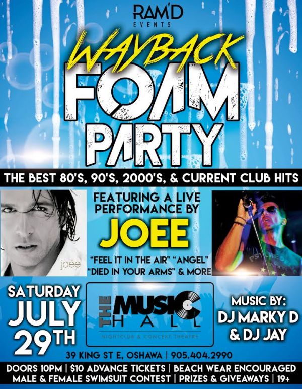 Wayback Foam Party 80's, 90's 2000's & current club hits