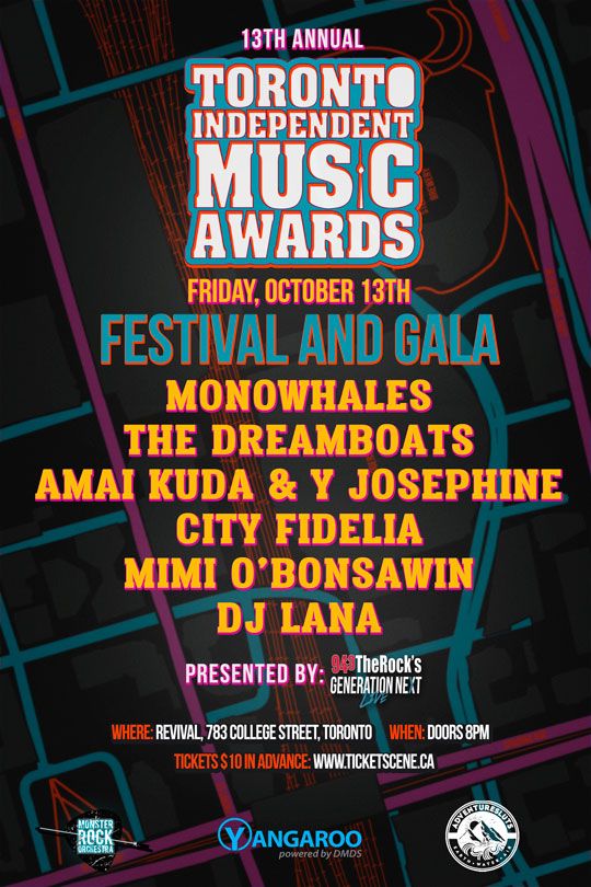 13th Toronto Independent Music Awards Gala and Fest