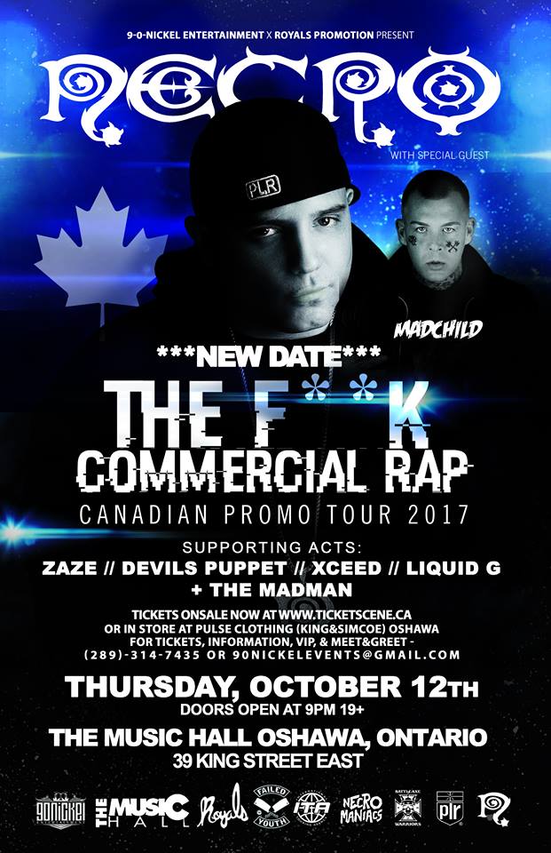 F**k Commercial Rap Canadian Tour - Necro, & Madchild 