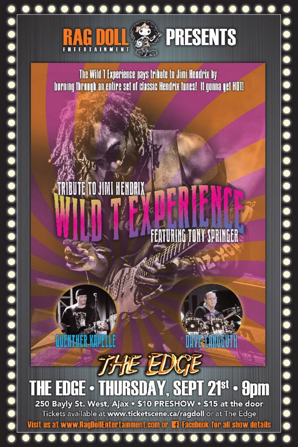 WILD T EXPERIENCE w/Tony Springer - Tribute to Jimi Hendrix