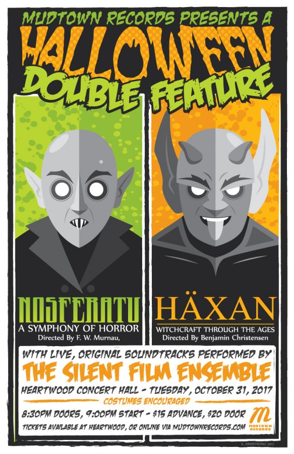 Halloween Double Feature: Nosferatu & Häxan w/ the Silent Film Ensemble
