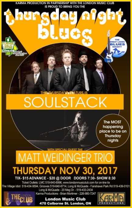 Soulstack with Matt Weidinger Trio @ LMC!!!