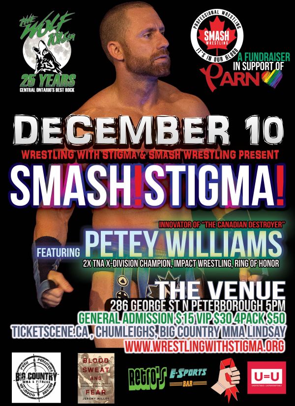 Wrestling With Stigma & Smash Wrestling present: SMASH!STIGMA! A Charity Fundraiser for P.A.R.N.