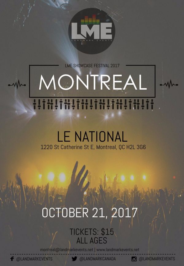 Landmark Events Showcase Festival 2017 - Montreal at Le National