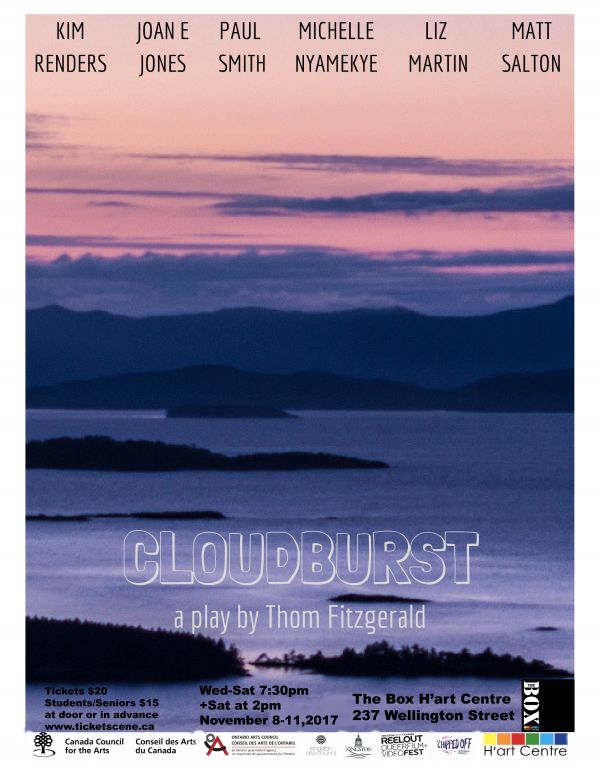 Cloudburst Saturday, November 11th 2pm