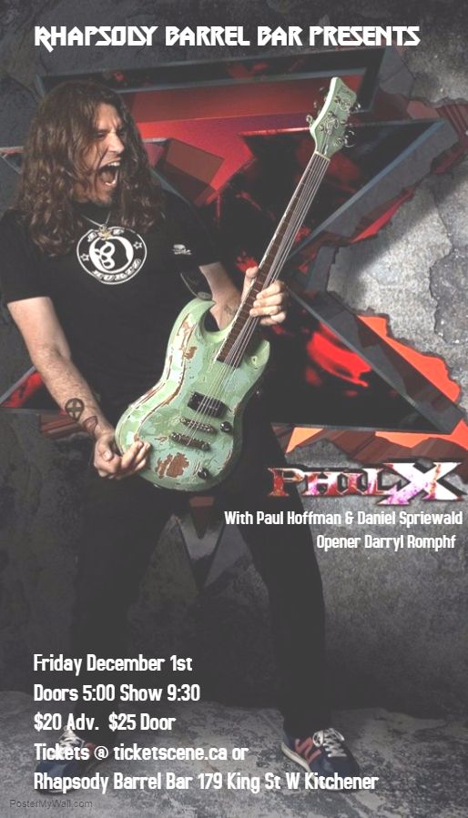 PHIL X Rhapsody Barrel Bar Phil X, Kitchener, ON live at Rhapsody