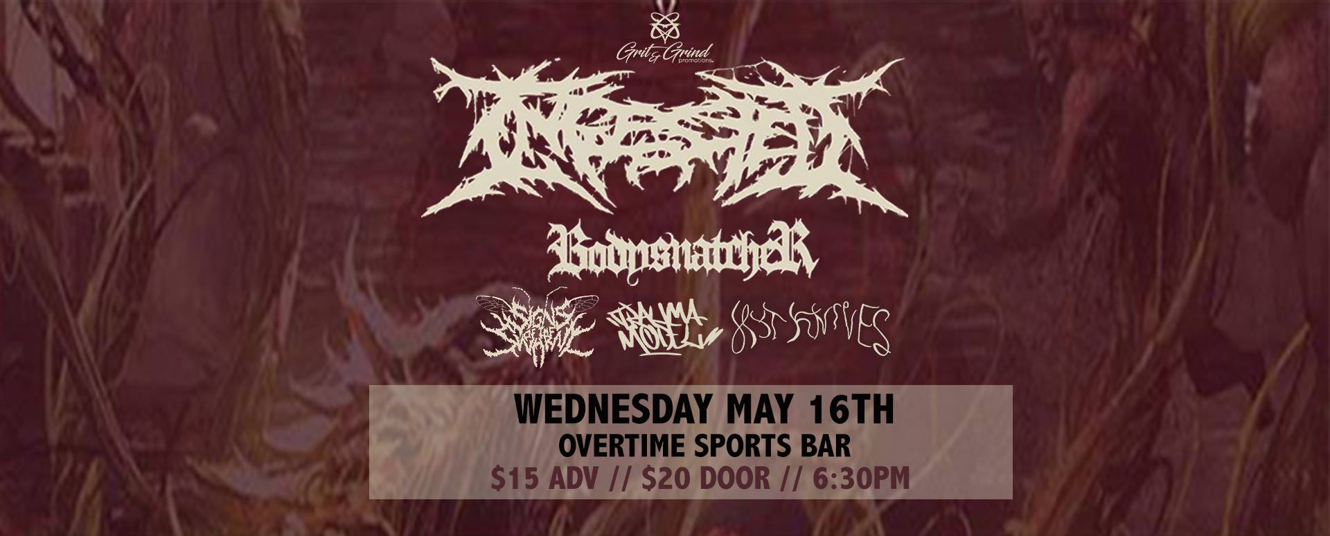 Ingested, Signs Of The Swarm, Bodysnatcher Overtime Sports Bar Ingested, Kingston, ON live