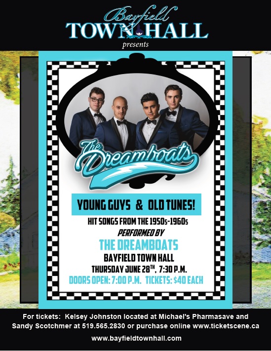 Bayfield Town Hall presents The  Dreamboats