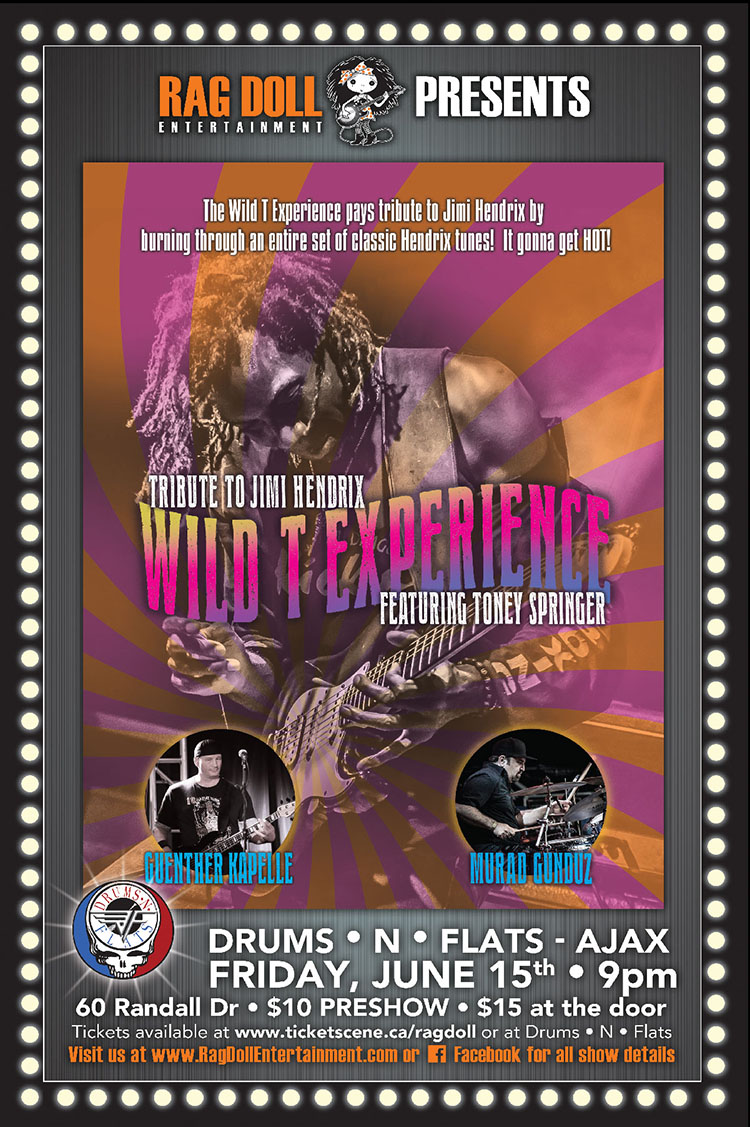 WILD T EXPERIENCE w/Toney Springer - Jimi Hendrix Tribute Band