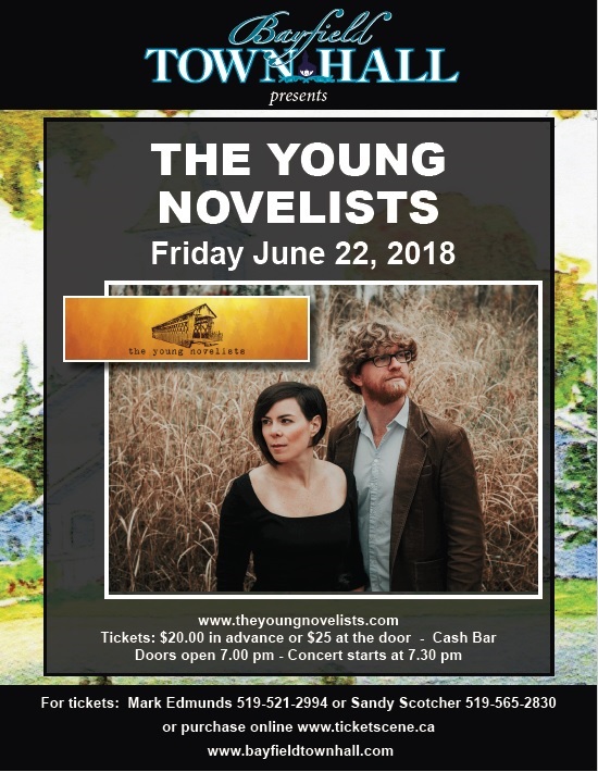 Bayfield Town Hall presents The Young Novelists live at the Town Hall