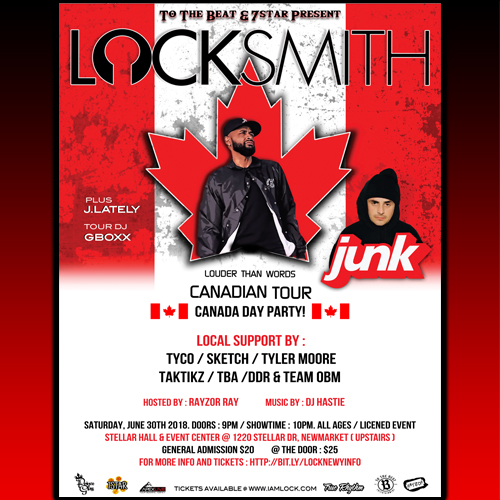 Locksmith & JUNK Live in Newmarket! 