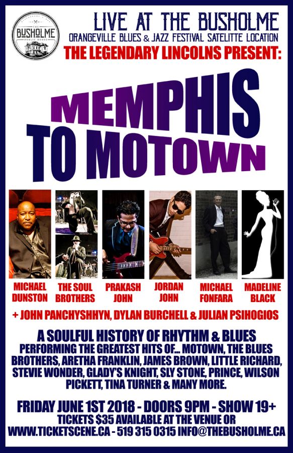 The Legendary Lincolns present Memphis to Motown
