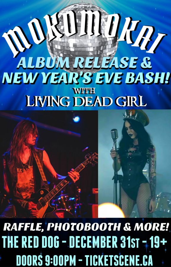 Mokomokai Album Release + New Years Eve Bash with Living Dead Girl!