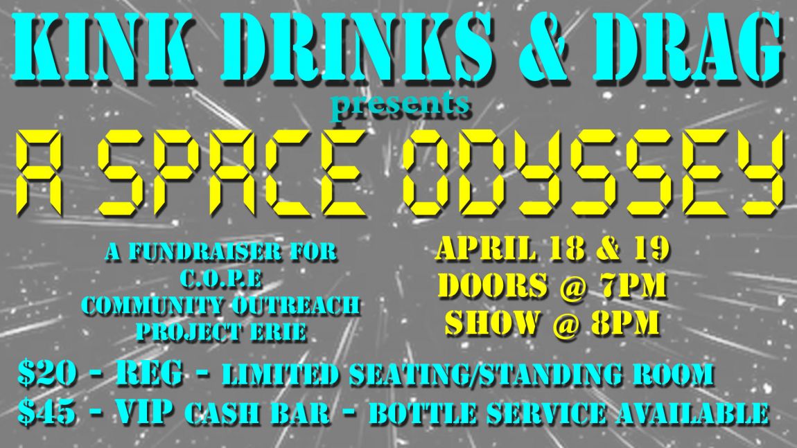 Kink, Drinks and Drag Friday April 19