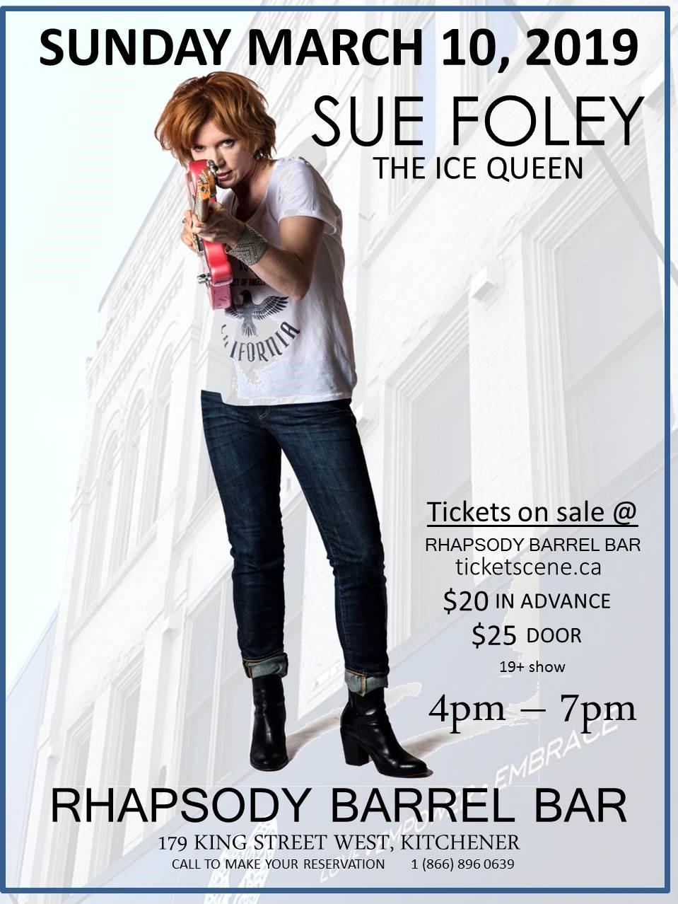 Sue Foley Sue Foley, Kitchener, ON live at Rhapsody Barrel Bar