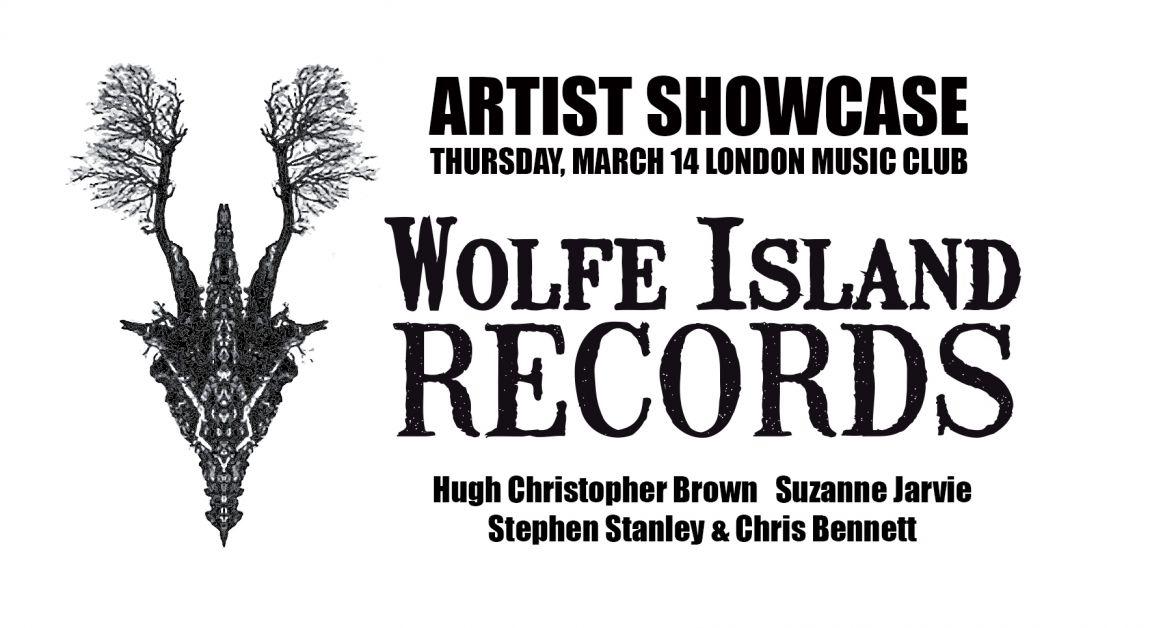 Wolfe Island Records presents Suzanne Jarvie, Hugh Christopher Brown and Stephen Stanley & Chris Bennett