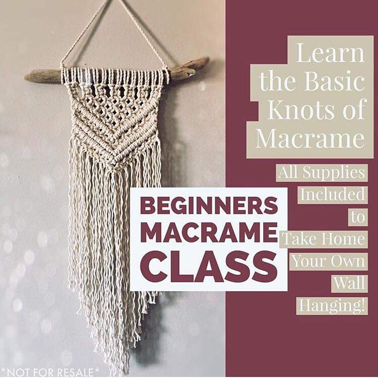 Beginners Macrame Class & Beer!