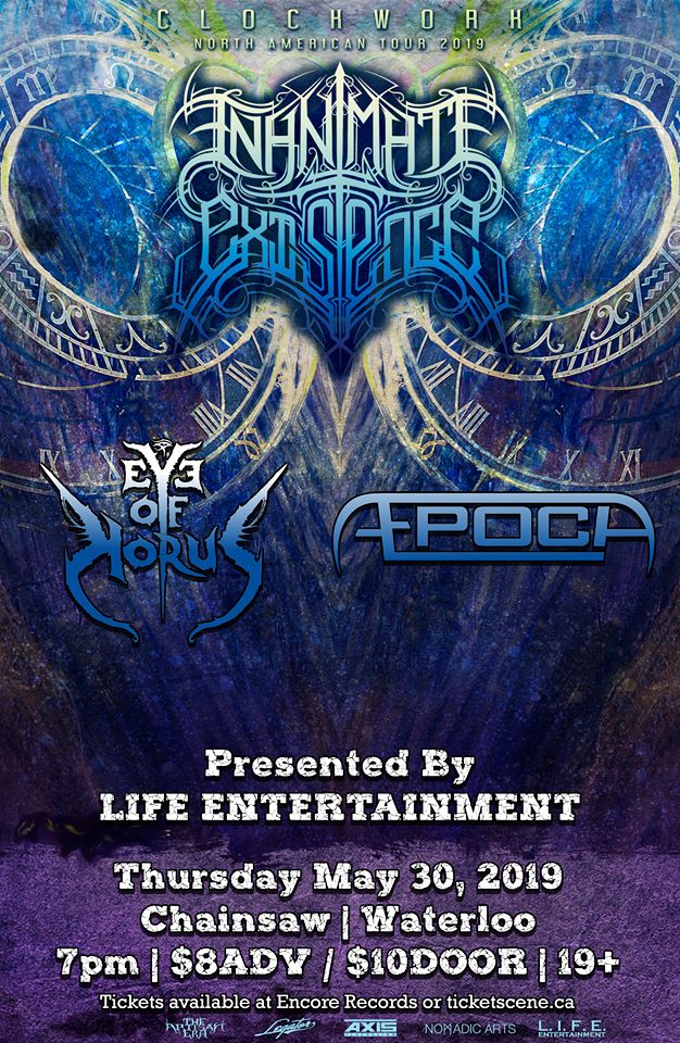 Inanimate Existence, Eye Of Horus, Æpoch at Chainsaw May 30