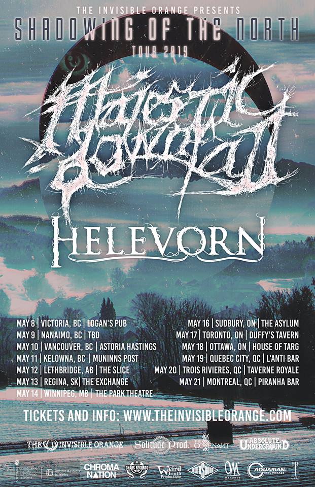 Majestic Downfall, Helevorn, For Mother live in Sudbury at The Asylum