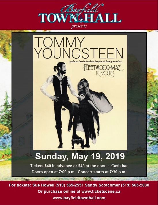 Bayfield Town Hall - Tommy Youngsteen performs Fleetwood Mac's classic album, 