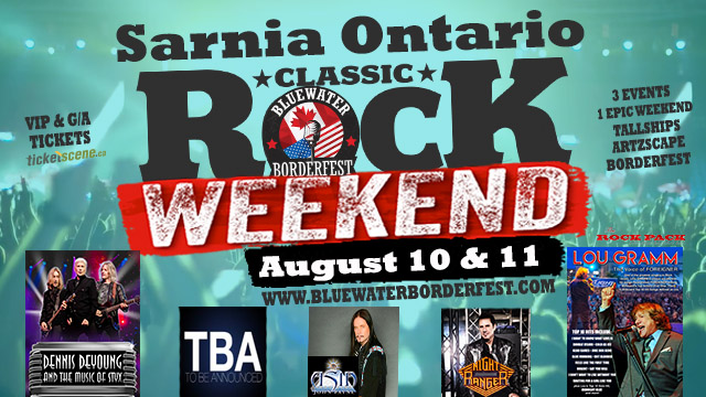 Bluewater BorderFest Sarnia Music Festival - Saturday Aug 10th & Sunday Aug 11th, Classic Rock Weekend Pass