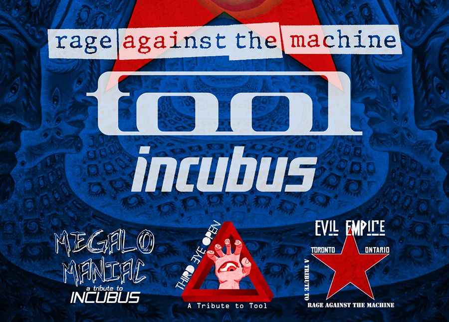Tributes to Rage Against the Machine + Tool + Incubus