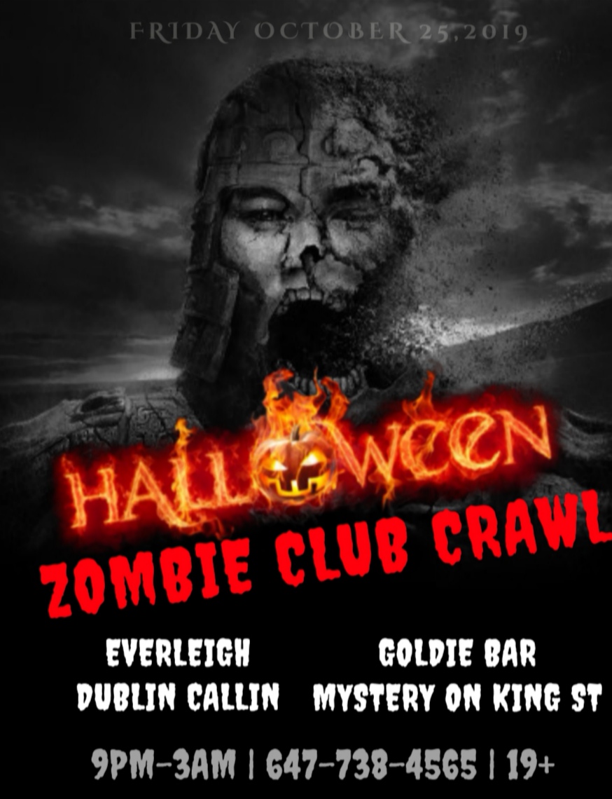 Zombies Halloween Club/Pub Crawl Toronto Party Friday 2019