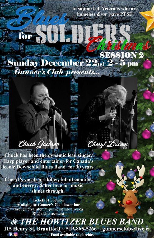 Blues for Soldiers Christmas w. Chuck Jackson & Cheryl Lescom