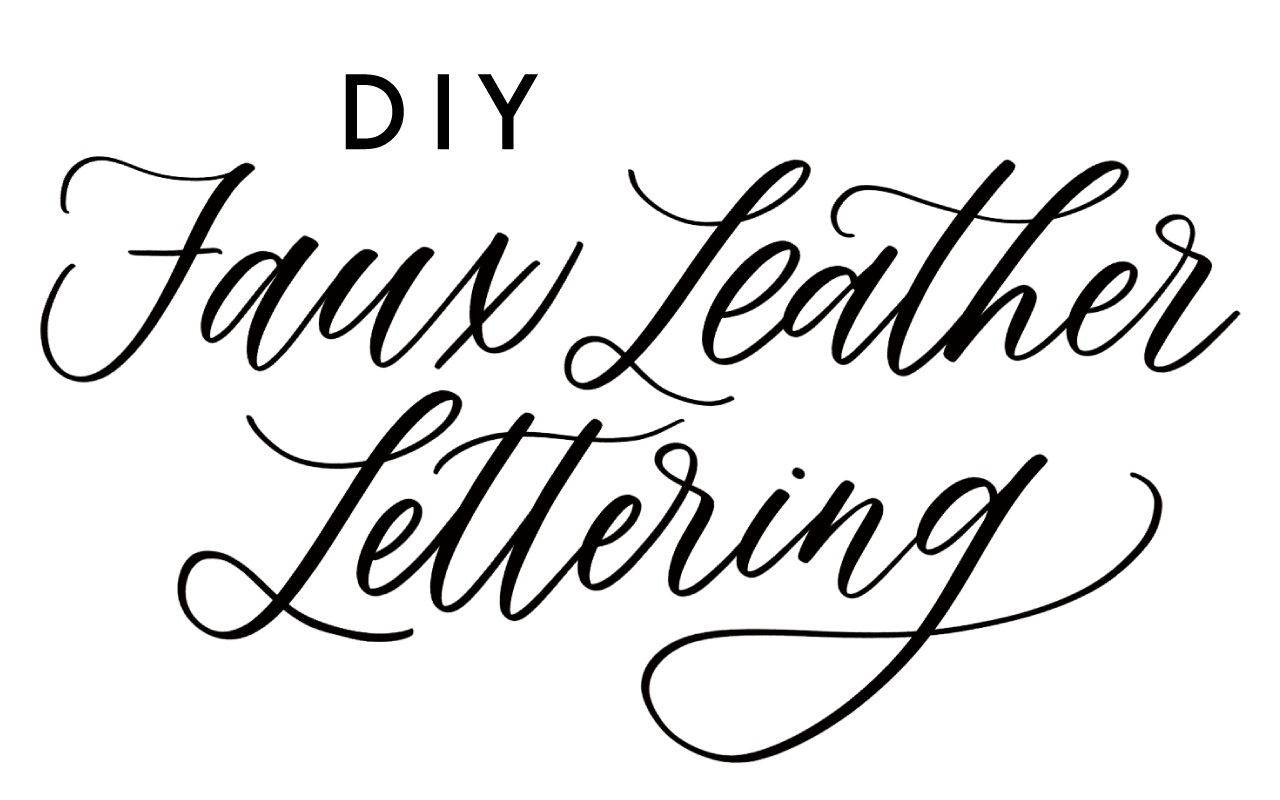 Indigo Presents: DIY Faux Leather Lettering Workshop