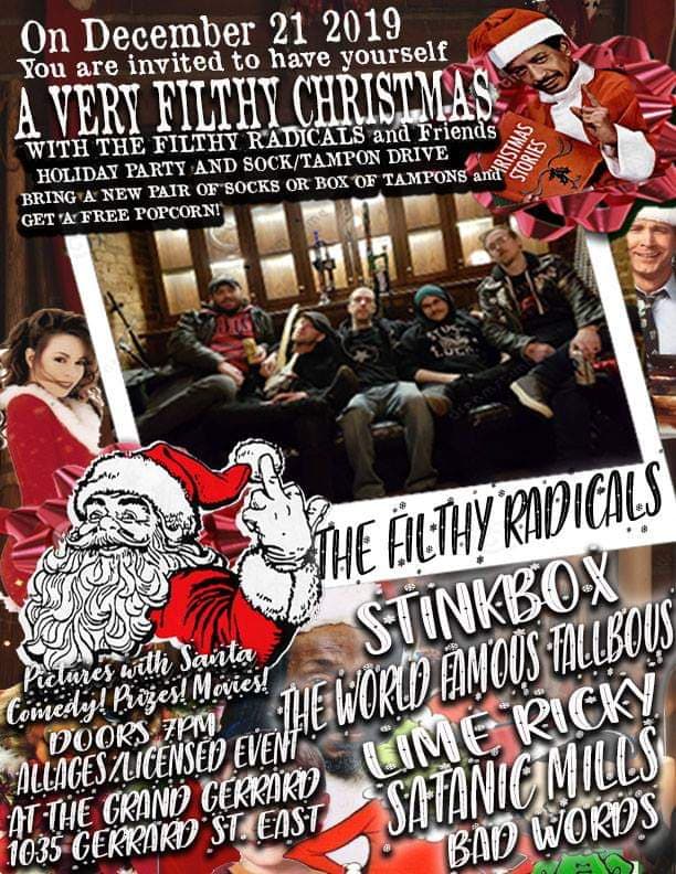 A VERY Filthy Christmas - Dec 21st at The Grand Gerrard