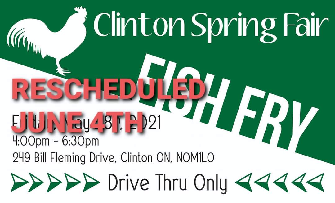 Clinton Spring Fair Fish Fry - Drive Through Pick Up (4PM - 4:30PM)